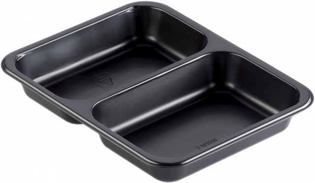Duni krabička 2-dielna Black - Cater, PP, 227x178x32 mm [216 ks]_1
