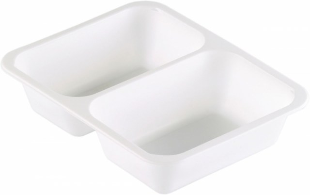 Duni krabička 2-dielna White - Cater, PP, 227x178x50 mm [216 ks]_1