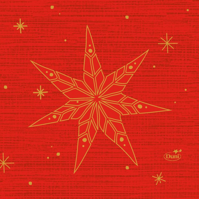 Obrúsky 3-Ply 24X24Cm Star Stories Red [50 ks] - DOPREDAJ _1