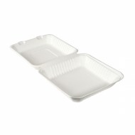 Krabička Hinged Bagasse White 236x231x81 mm [50 ks]_1