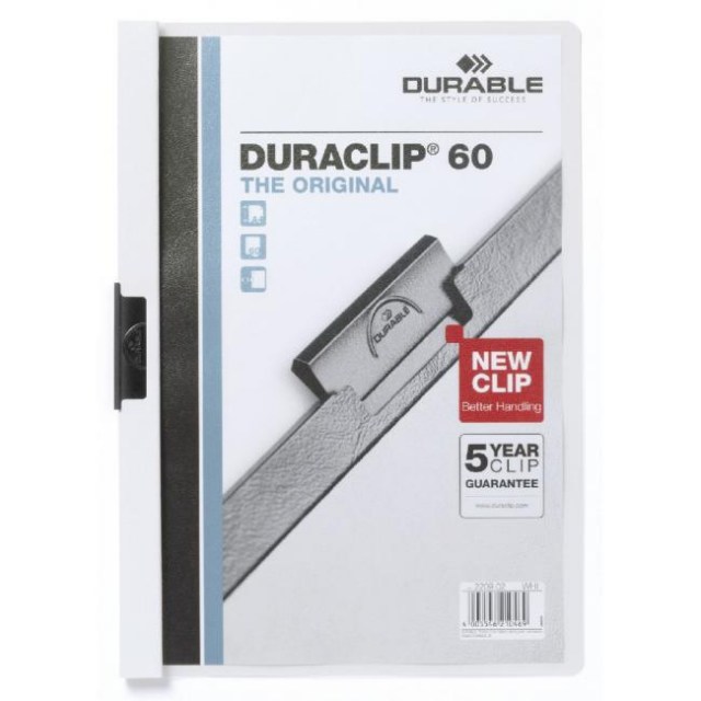 Obal s klipom DURACLIP Original 60 biely_1