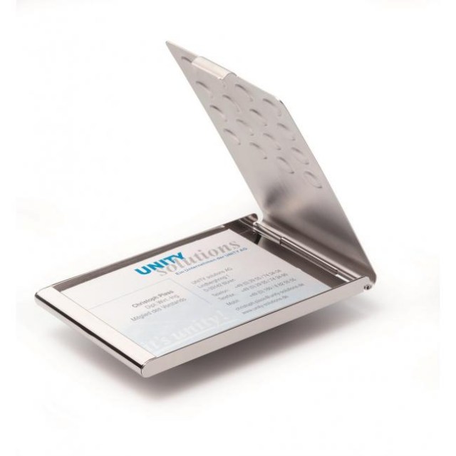 Krabička na vizitky DURABLE BUSINESS CARD BOX CHROME_1