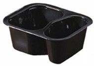 Duni krabička 2-dielna Black - Side dish, PP, 138x114x53 mm [480 ks]_1