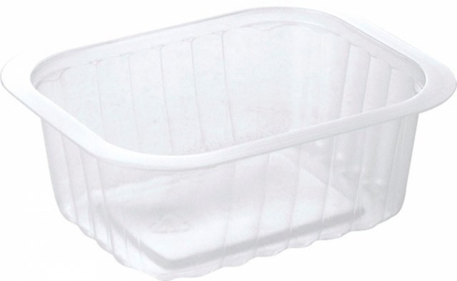 Duni krabička 1-dielna Transparent - Side dish, PP, 138x114x53 mm [300 ks] 470ml_1