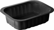 Duni krabička 1-dielna Black - Side dish, PP, 138x114x35 mm [300 ks] zatavov. na polievku_