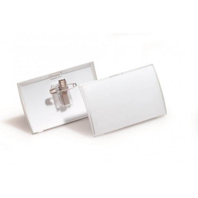 Visačka oblá PP štipec+špendlík DURABLE CLICK FOLD 90x54mm 25ks_1