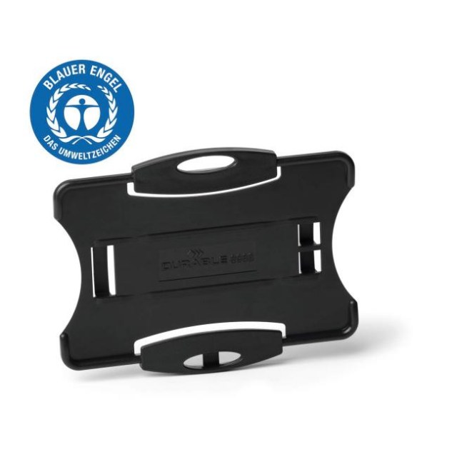 Visačka na plastovú kartu otvorená DURABLE ECO čierna 87x54mm 10ks_1