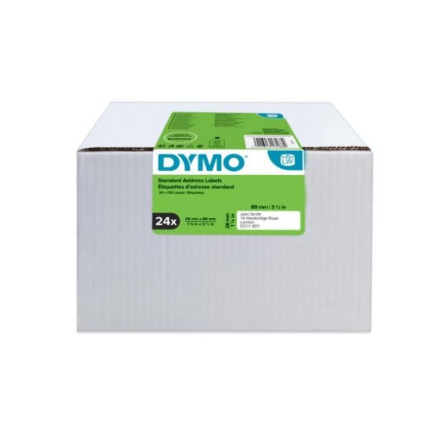 Samolepiace etikety Dymo LW 89x28mm adresné biele 3120ks_1