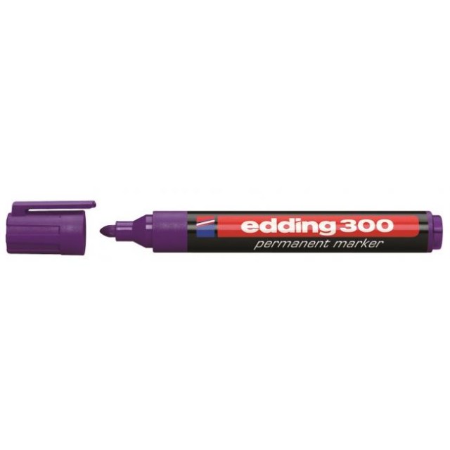 Permanentný popisovač edding 300 fialový_1