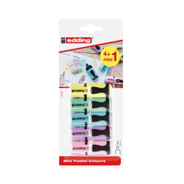 Sada mini zvýrazňovačov edding 7/4S pastel_1