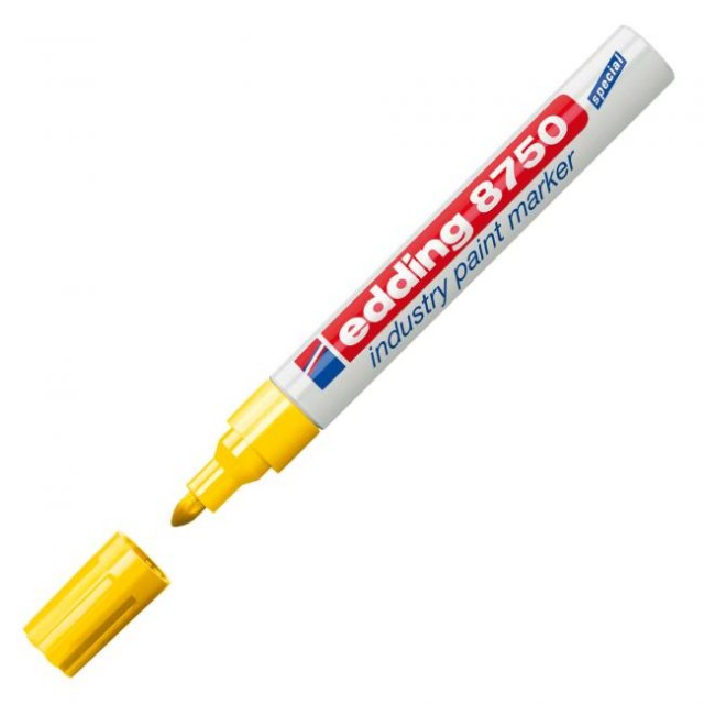 Priemyselný lakový popisovač edding 8750 žltý_1