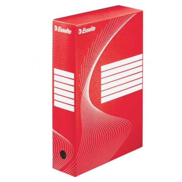Archívny box Esselte 80mm červený/biely_1