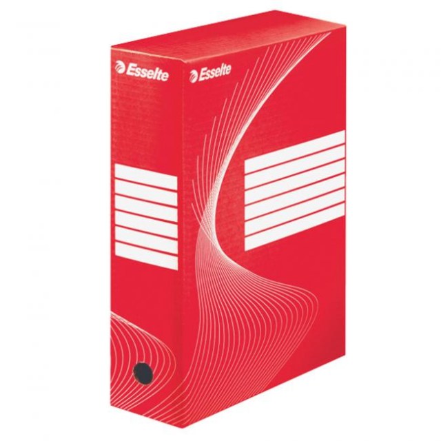 Archívny box Esselte 100mm červený/biely_1