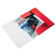 Plastový obal sgumičkou Leitz WOW červený_1
