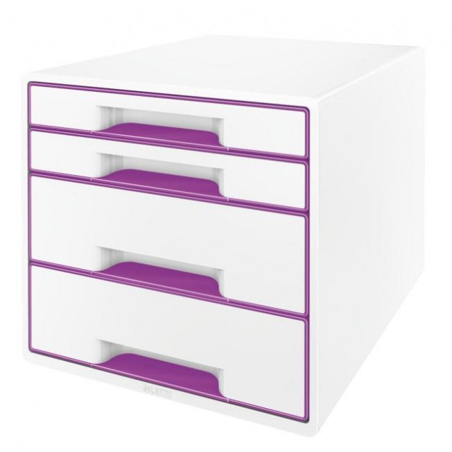 Zásuvkový box Leitz WOW purpurový_1