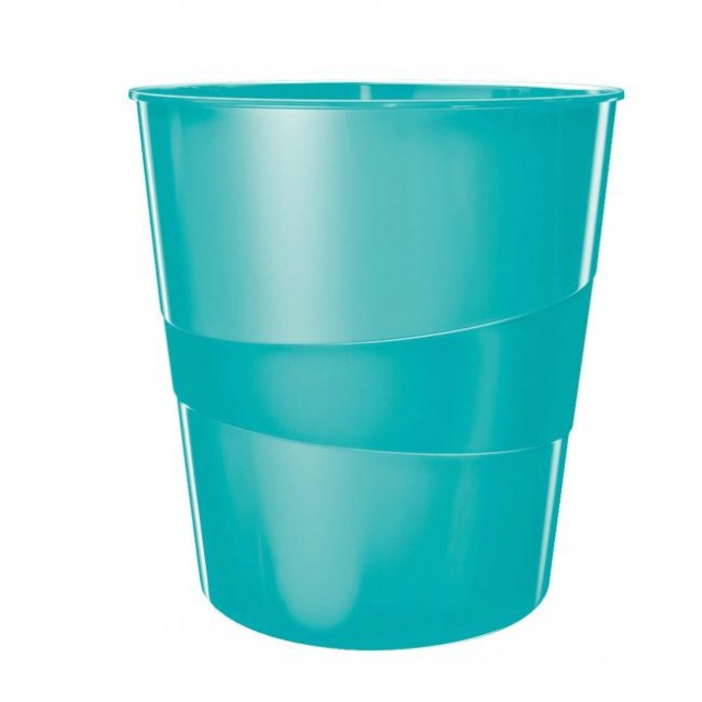 Kôš plastový Leitz WOW 15l ľadovo modrý_1