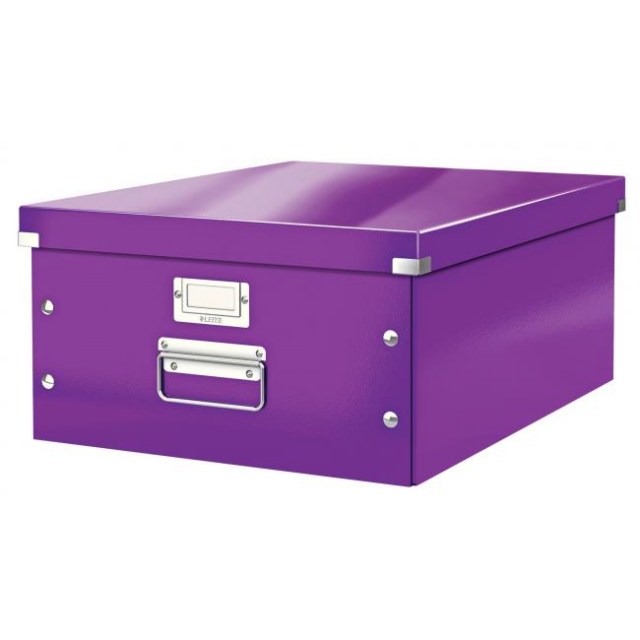 Veľká škatuľa A3 Click & Store purpurová_1