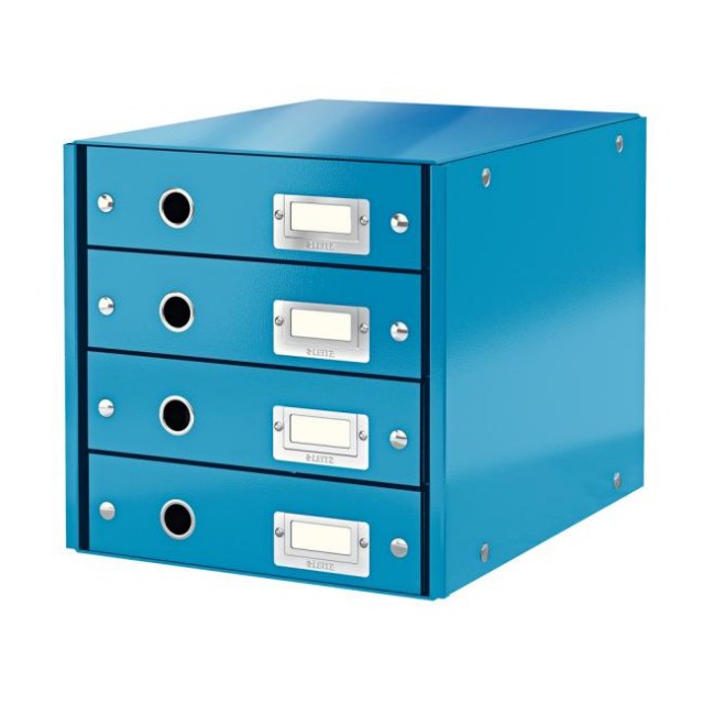 Zásuvkový box Leitz Click & Store 4 zásuvky modrý_1