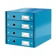 Zásuvkový box Leitz Click & Store 4 zásuvky modrý_1