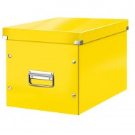 Štvorcová škatuľa Click & Store A4 žltá_1