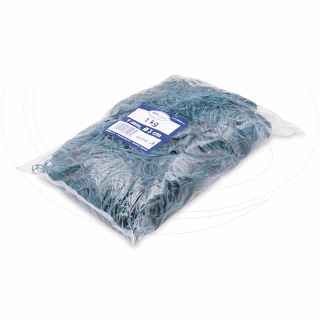 Gumička slabá modrá 1mm O3cm [1 kg]_2