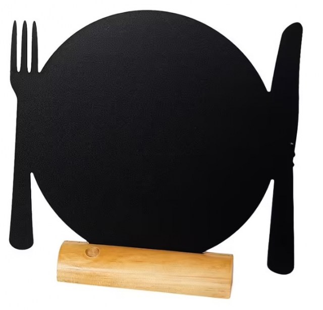 Stolná Popisovacia tabuľa s dreveným stojančekom a 1 popisovačom, PLATE_1