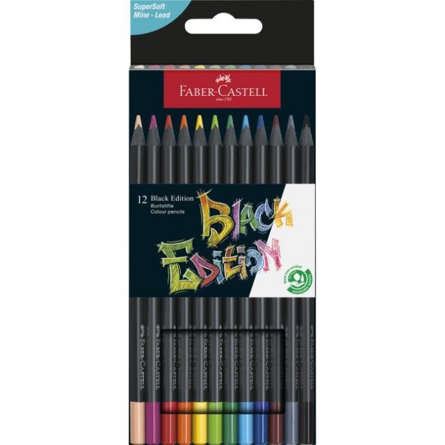 Frabičky Faber Castell Black Edition 12ks_1