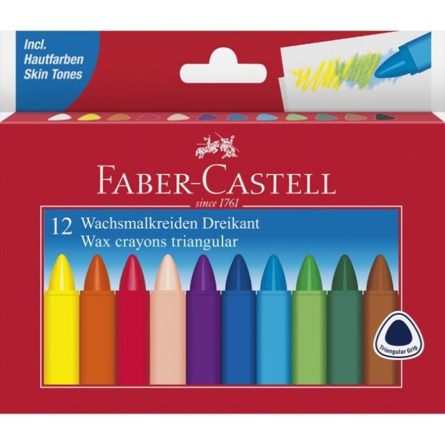 Voskovky triangular set 12 farebné_1
