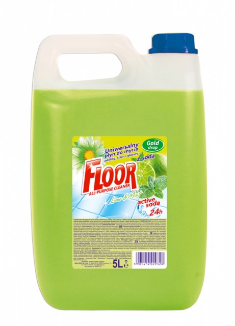 FLOOR limetka/mäta 5 L, univerzálny prípravok na umývanie podláh, obkladov a dlažieb_1