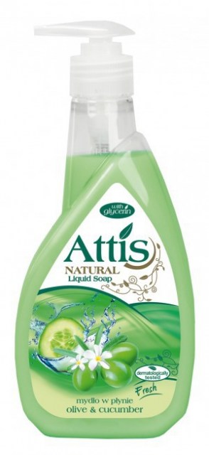 ATTIS tekuté mydlo oliva a uhorka 400 ml_1