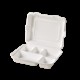 Menubox 5-dielny z cukrovej trstiny 600ml [50 ks] - 279 x 229 mm - DOPREDAJ_1