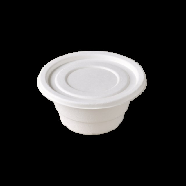 Vrchnák na 340ml misku z cukrovej trstiny [50 ks] - O130 mm - č.4 DOPREDAJ_2