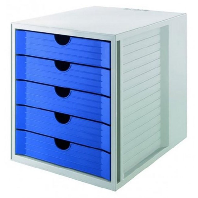 Zásuvkový box System KARMA eko-modrý_1