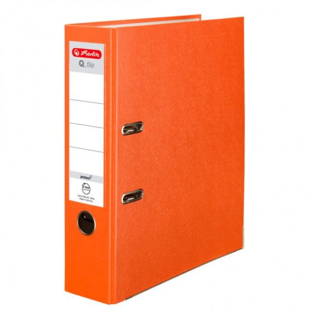Zakladač pákový Herlitz 8cm oranžový_1