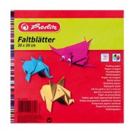 Farebný papier Herlitz 100 listov 10 farieb 20x20cm 60g_1