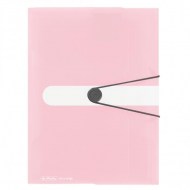 Plastový obal s gumičkou Herlitz rose_1