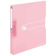 Zakladač 2-krúžkový Herlitz PP 2,5cm transparentný rose_1