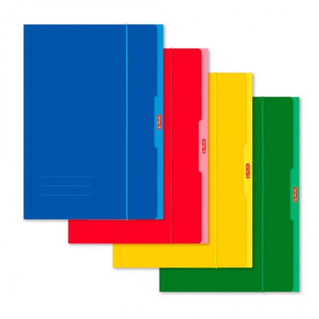 Kartónový obal s gumičkou A4 Herlitz UNI mix_1