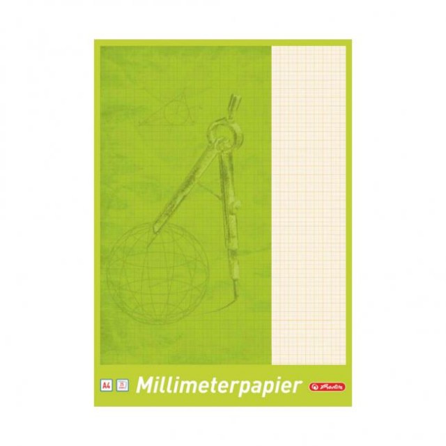 Milimetrový papier Herlitz A4 80g 25 listov_1