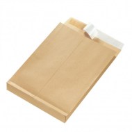 Taška B4 Herlitz s X dnom a odtrhávacou páskou 250 x 353 mm 130g hnedá 25ks_1