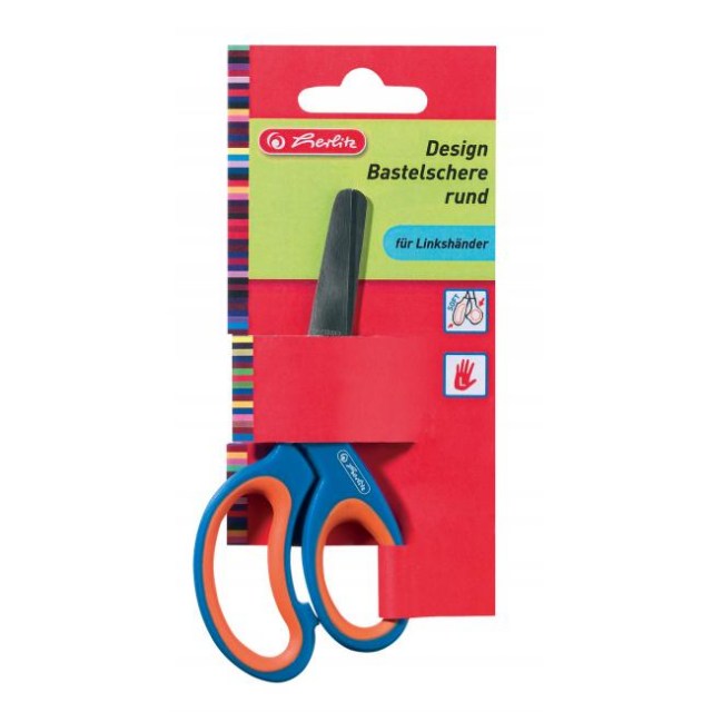 Nožnice Herlitz Design detské guľaté ergonomické pre ľavákov_1