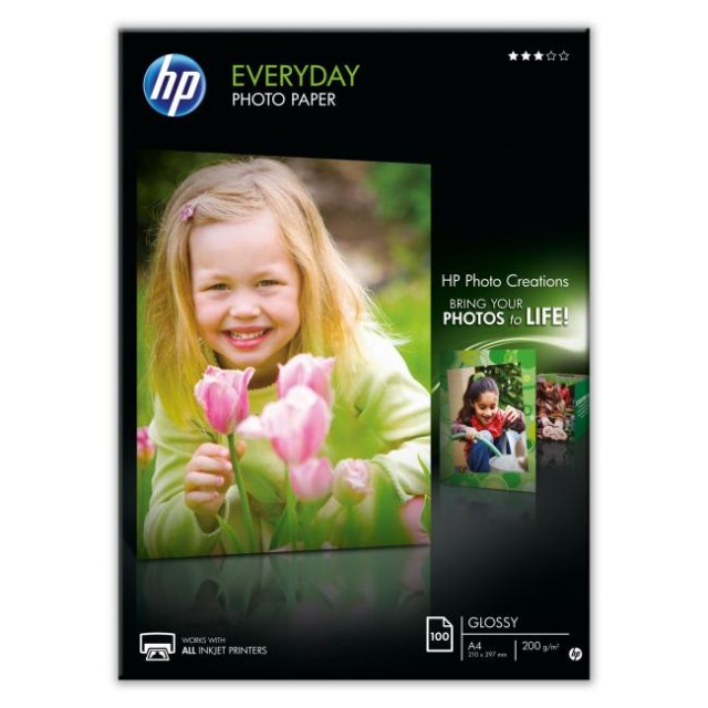 Papier HP Q2510A fotografický papier, lesklý, 100 listov A4 200g (Q2510A)_1
