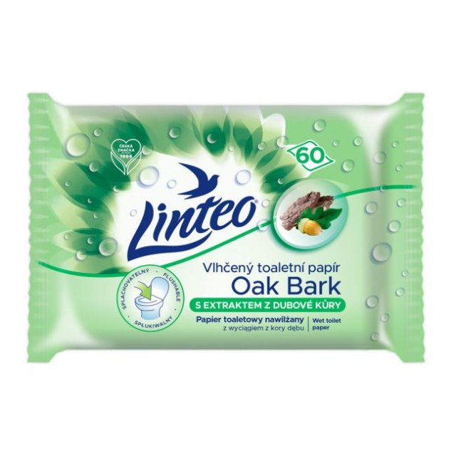 Vlhčený toaletný papier LINTEO Satin dubová kôra 60 ks_1