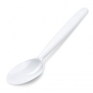 Lyžice plastové znovu použiteľné biele 18,5 cm (50 ks)_1