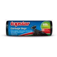Vrecia zaväzovacie TOPSTAR 60 l, 58 x 68 cm 9 mic., čierne (20 ks)_1