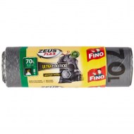 Vrecia zaťahovacie FINO Zeus FLEX 70 l, 35 mic., 55 x 85 cm, strieborné (8 ks)_1