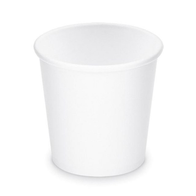 Papierové poháre biele O63 mm 120 ml 4oz (50 ks) - Dopredaj_1