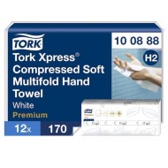 Papierové utierky skladané ZZ 2-vrstv. TORK Xpress Multifold stlačené jemné H2 (12 bal. x_
