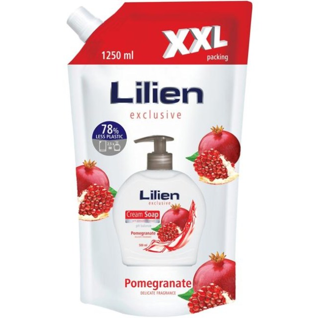 Tekuté mydlo NÁPLŇ XXL Granátové jablko 1250 ml_1