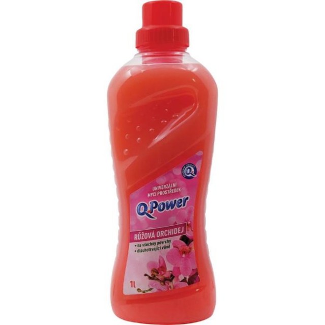 Q-Power UNI čistič na podlahy a povrchy 1 l - Ružová orchidea_1
